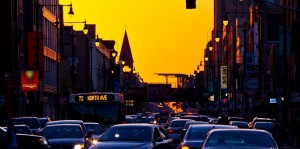 North Avenue Sunset by David Rice